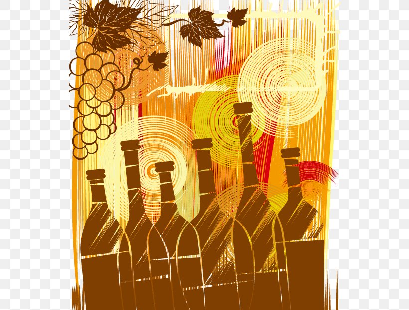 Red Wine Bottle Clip Art, PNG, 544x622px, Red Wine, Art, Bottle, Grape, Ink Download Free