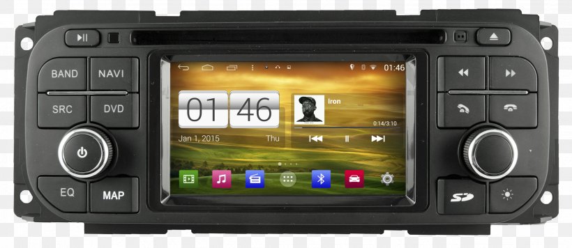 Jeep Grand Cherokee Car Jeep Liberty Jeep Wrangler, PNG, 2061x895px, Jeep, Android, Automotive Head Unit, Automotive Navigation System, Car Download Free