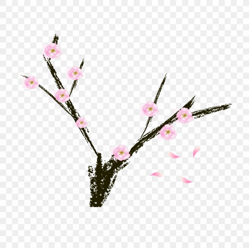 Plum Blossom Petal, PNG, 1181x1181px, Blossom, Branch, Cartoon, Cherry Blossom, Flower Download Free