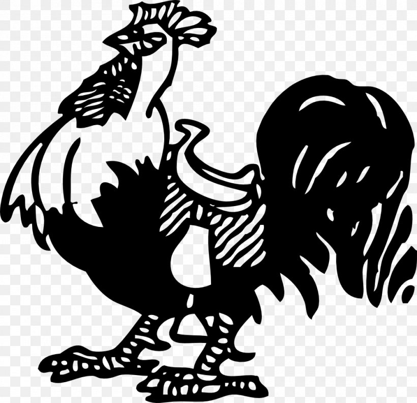Rooster Chicken Saddle Clip Art, PNG, 1000x966px, Rooster, Art, Artwork, Beak, Bird Download Free