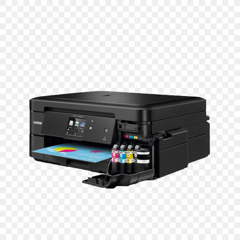 Inkjet Printing Multi-function Printer Brother Industries, PNG, 960x960px, Inkjet Printing, Airprint, Brother Industries, Color Printing, Copying Download Free
