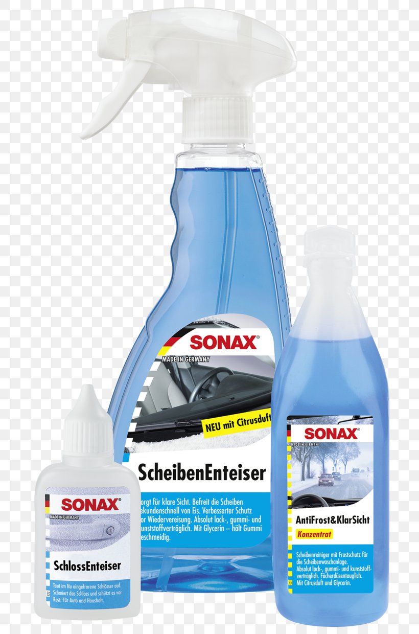 Car Sonax 331300 400 Ml Snow & Ice Melters Sonax Window De-Icer, PNG, 726x1240px, Car, Antifreeze, Liquid, Plastic, Solvent Download Free