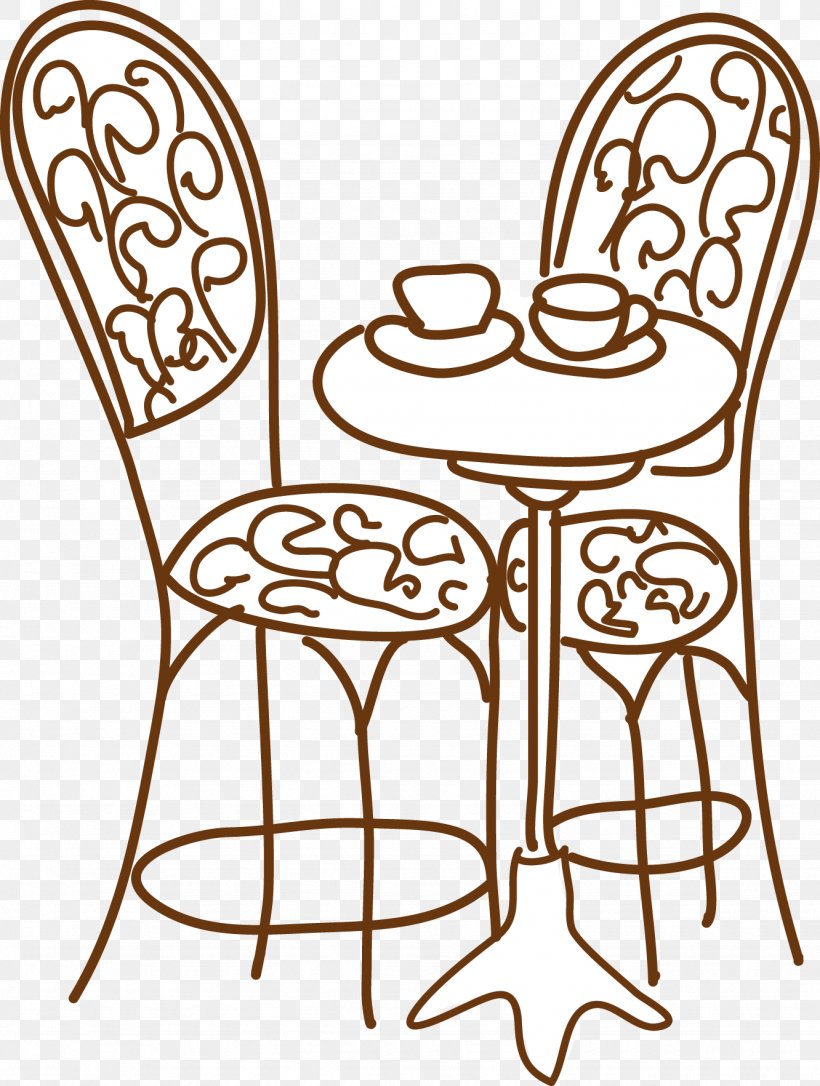 Coffee De Paris Drawing Brush Painting, PNG, 1332x1765px, Drawing, Area,  Black And White, Brush, Chair Download