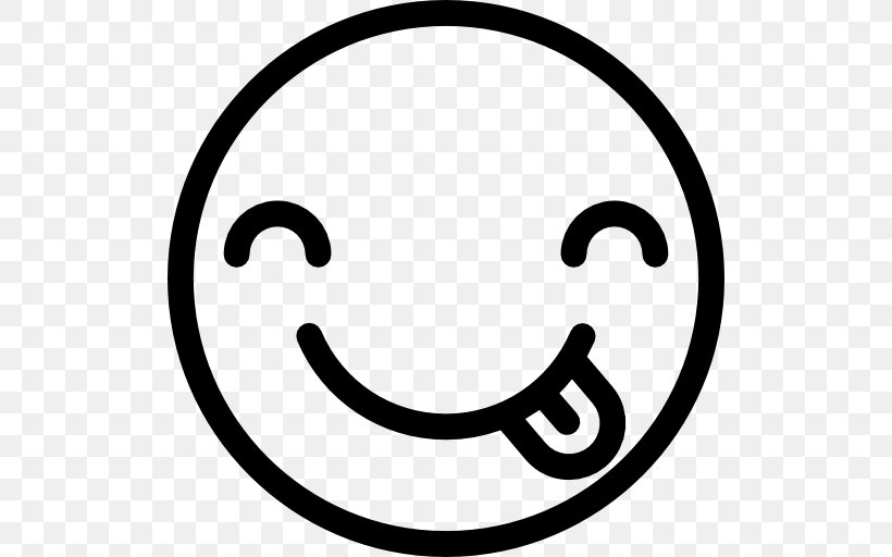 Emoticon Smiley Wink, PNG, 512x512px, Emoticon, Black And White, Emoji, Face, Happiness Download Free