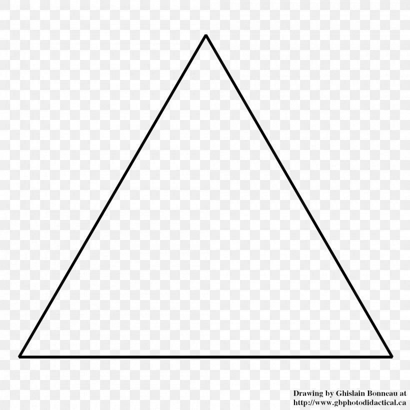 Equilateral Triangle Shape Equilateral Polygon, PNG, 2000x2000px, Triangle, Area, Black And White, Diagram, Equilateral Polygon Download Free
