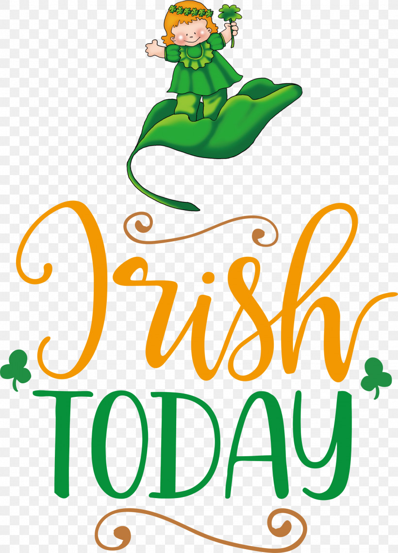 Irish Today Saint Patrick Patricks Day, PNG, 2162x3000px, Saint Patrick, Green, Leaf, Logo, Meter Download Free