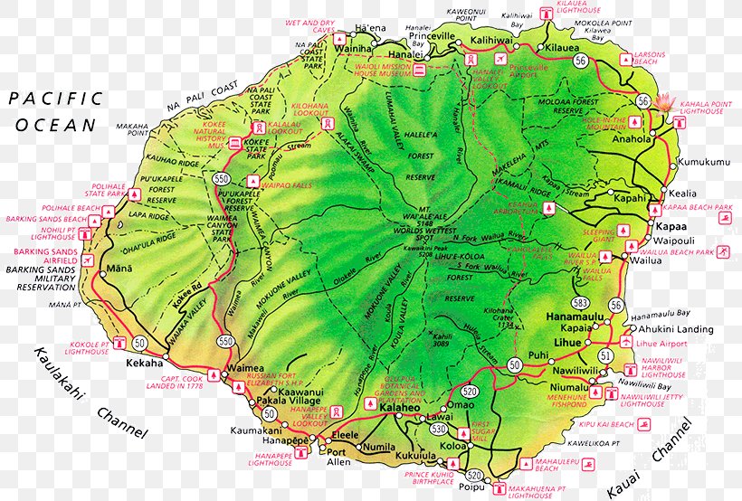 Map Of Princeville Kauai Princeville Road Map Lihue, Hawaii Hotel, Png, 810X554Px, Princeville,  Area, Atlas, Beach, Ecoregion Download Free