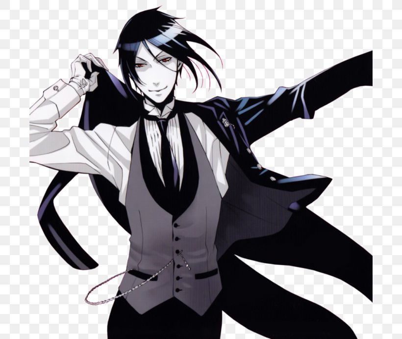 Sebastian Michaelis Ciel Phantomhive Black Butler, PNG, 700x691px, Watercolor, Cartoon, Flower, Frame, Heart Download Free