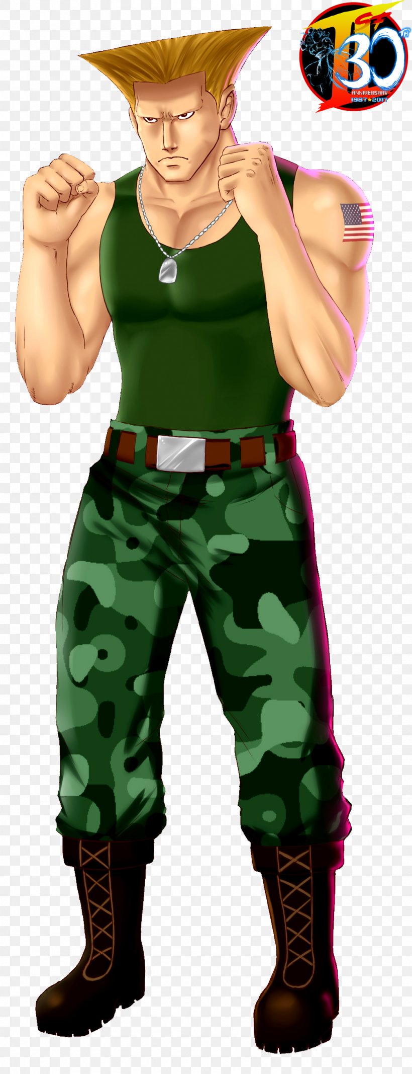 Street Fighter II: The World Warrior Street Fighter 30th Anniversary Collection Guile Shadaloo Soldier, PNG, 1047x2725px, Street Fighter Ii The World Warrior, Bison, Cartoon, Costume, Fictional Character Download Free