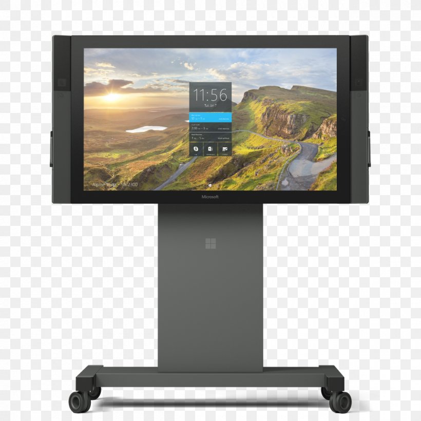 Surface Hub Microsoft Skype For Business Interactive Whiteboard, PNG, 1200x1200px, Surface Hub, Collaboration, Computer Monitor, Computer Monitor Accessory, Display Device Download Free