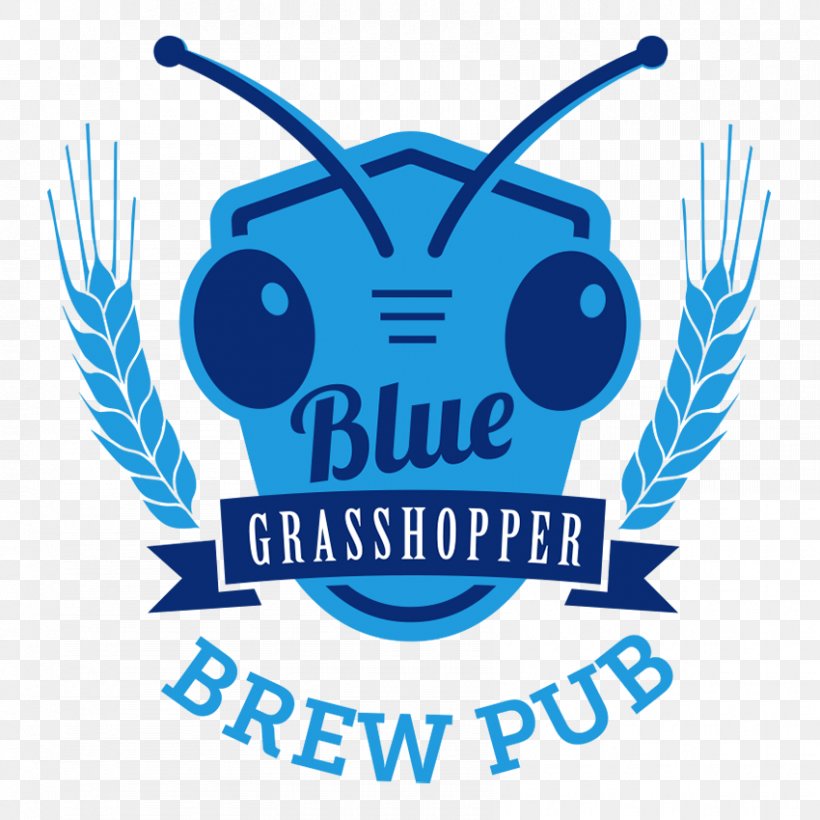 The Blue Grasshopper Logo Graphic Design Brand, PNG, 850x850px, Logo, Artwork, Brand, Cartoon, Microsoft Azure Download Free