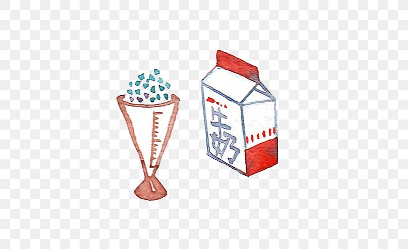 Ice Cream Paper Milk Box, PNG, 500x500px, Ice Cream, Box, Cows Milk, Drawing, Milk Download Free