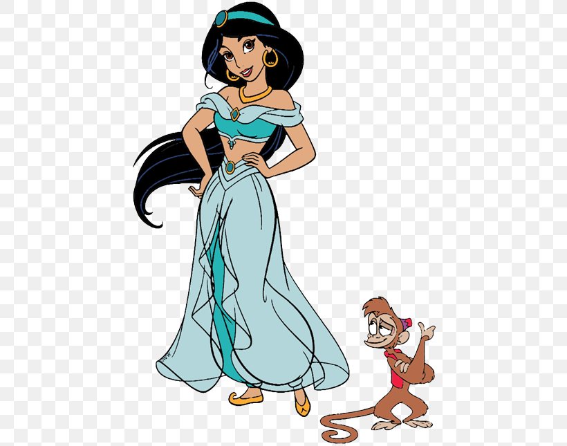 Princess Jasmine Aladdin Genie Abu Rajah, PNG, 442x645px, Watercolor, Cartoon, Flower, Frame, Heart Download Free