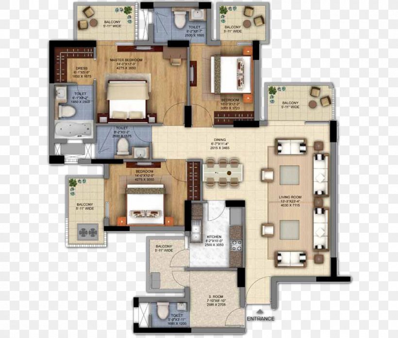 The Ultima DLF Floor Plan House, PNG, 1000x850px, Ultima Dlf, Apartment, Bedroom, Dlf, Dlf The Ultima Download Free