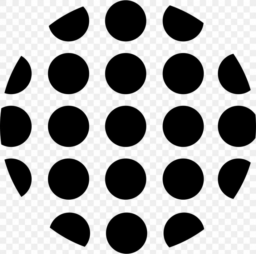 Polka Dot Circled Dot, PNG, 980x972px, Polka Dot, Black, Black And White, Circled Dot, Monochrome Download Free