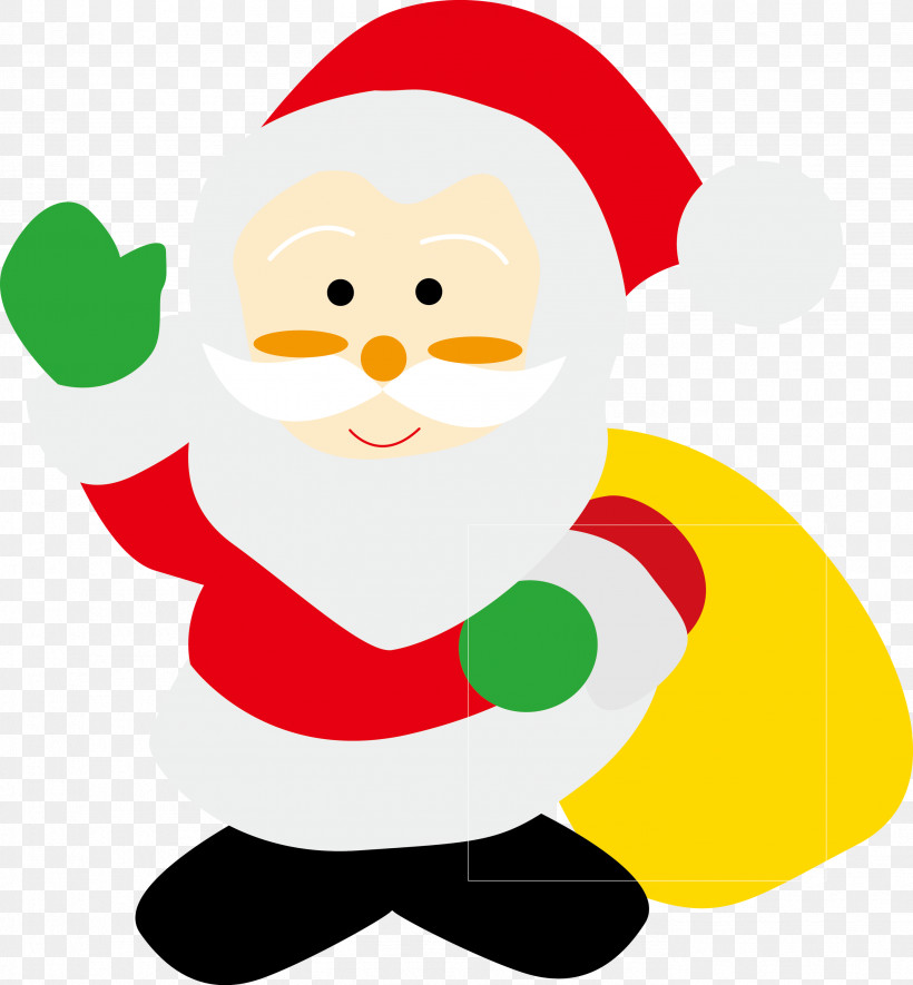 Santa Claus, PNG, 2779x3000px, Cartoon, Christmas, Pleased, Santa Claus Download Free