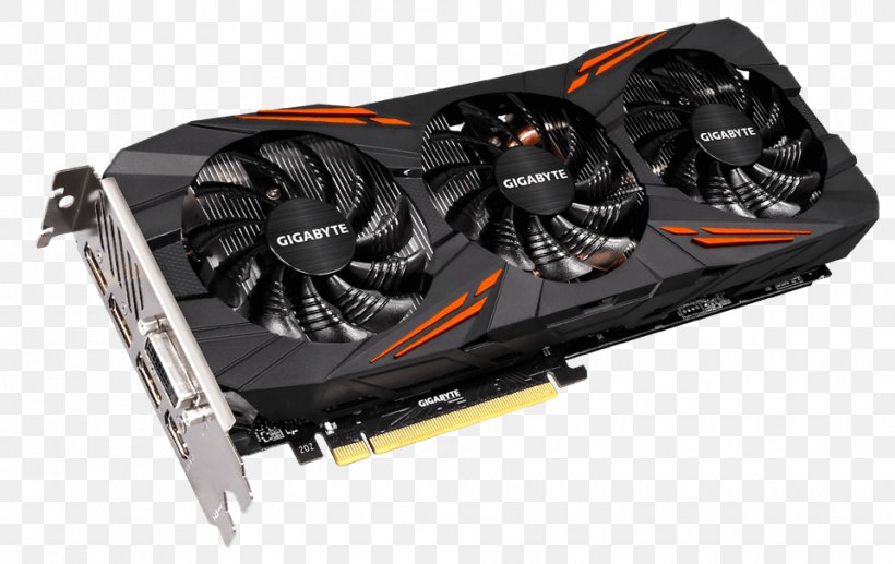 Graphics Cards & Video Adapters NVIDIA GeForce GTX 1070 Gigabyte Technology 英伟达精视GTX, PNG, 960x606px, Graphics Cards Video Adapters, Computer Component, Computer Cooling, Digital Visual Interface, Electronic Device Download Free