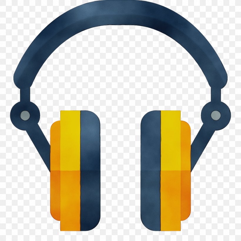 Headphones Gadget Yellow Audio Equipment Technology, PNG, 1024x1024px, Watercolor, Audio Equipment, Communication Device, Electronic Device, Gadget Download Free