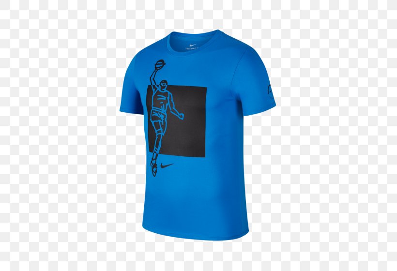T-shirt Sleeve Neck Font, PNG, 560x560px, Tshirt, Active Shirt, Blue, Cobalt Blue, Electric Blue Download Free