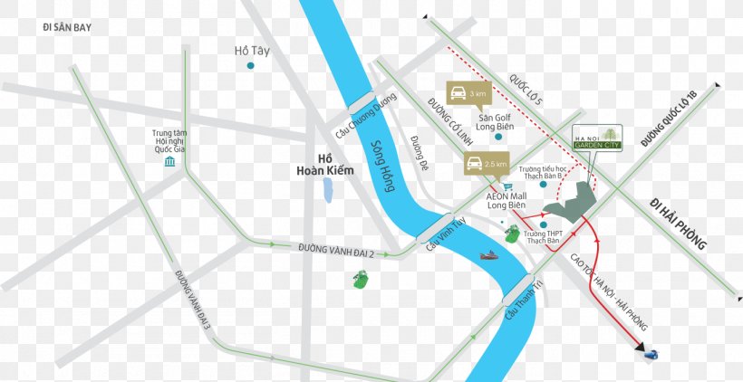 Hanoi Garden Thạch Bàn Garden City Location Project Map, PNG, 1360x700px, Location, Area, City, Diagram, Hanoi Download Free