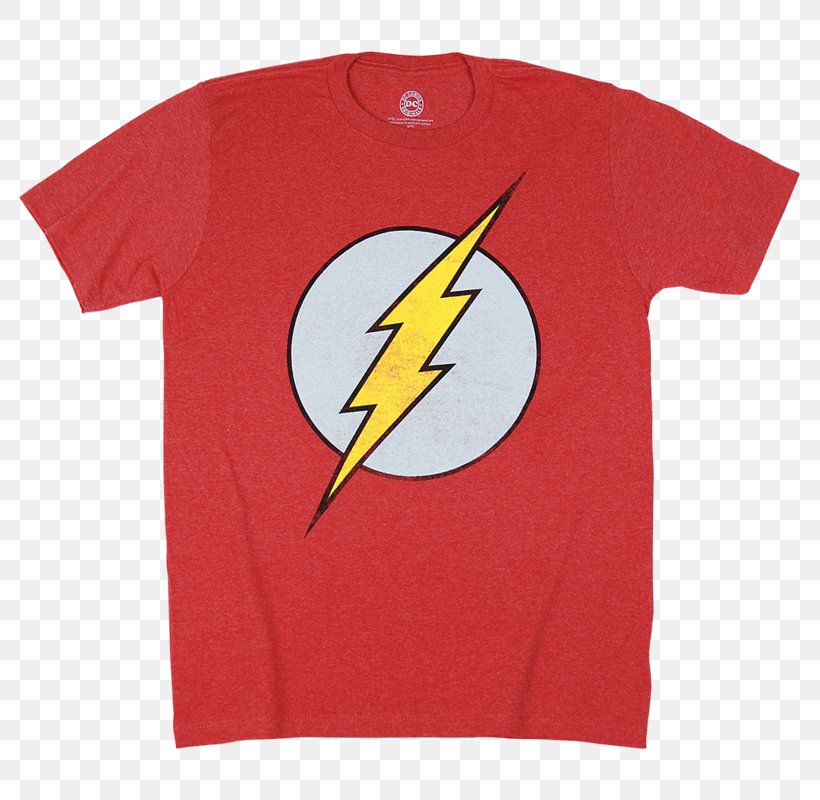 T-shirt Flash DC Comics Clothing, PNG, 800x800px, Tshirt, Active Shirt, Baby Toddler Onepieces, Brand, Clothing Download Free