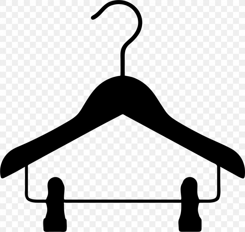 Clothes Hanger Clothing Clip Art, PNG, 2304x2183px, Clothes Hanger, Black And White, Closet, Clothes Line, Clothing Download Free