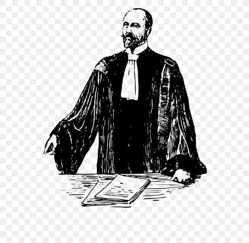 Lawyer Barrister Advocate Clip Art, PNG, 566x800px, Lawyer, Advocate, Barrister, Black And White, Common Law Download Free