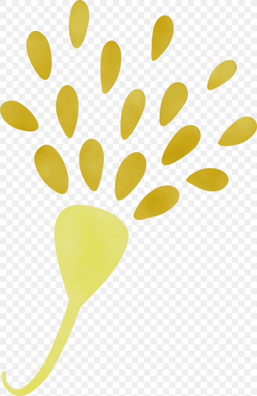 Petal Plant Stem Leaf Yellow Line, PNG, 1944x3000px, Watercolor, Leaf, Line, Meter, Paint Download Free