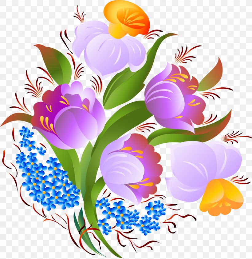 Flower Floral Design Drawing Clip Art, PNG, 4386x4506px, Flower, Art, Artwork, Crocus, Cut Flowers Download Free