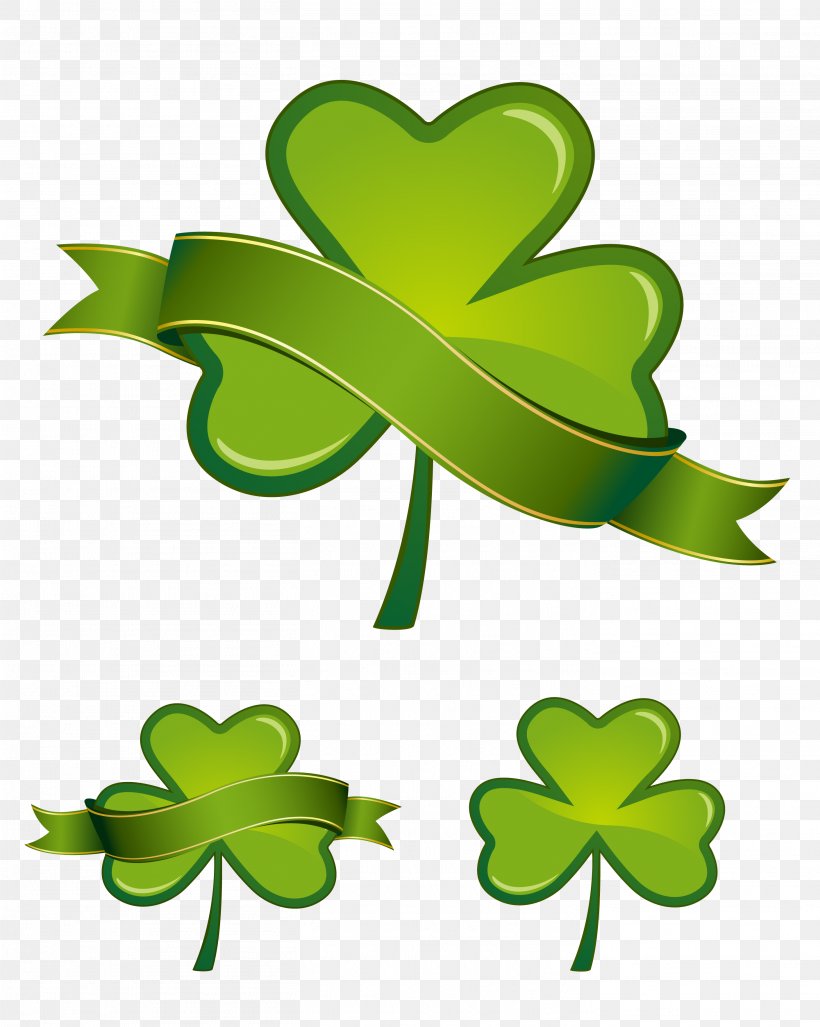 Saint Patricks Day Shamrock Four-leaf Clover Clip Art, PNG, 2821x3534px, Saint Patricks Day, Branch, Clover, Fourleaf Clover, Grass Download Free
