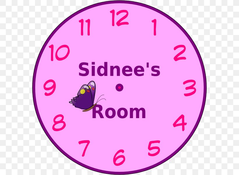 Clip Art Clock Point Pink M, PNG, 600x600px, Clock, Area, Magenta, Pink, Pink M Download Free