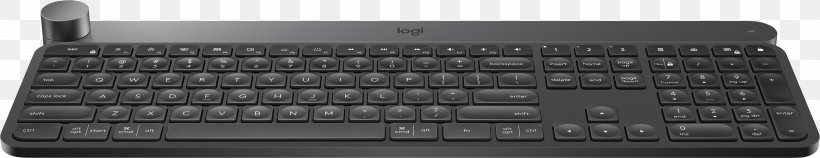 Computer Keyboard 920-008484Logitech Craft Wireless Keyboard Creative Input Dial New Logitech Craft Advanced, PNG, 2999x581px, Computer Keyboard, Computer, Computer Accessory, Input Device, Input Devices Download Free