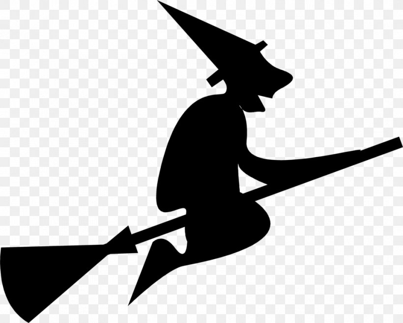 Halloween Silhouette Witchcraft Clip Art, PNG, 958x769px, Halloween, Art, Black And White, Costume, Monochrome Download Free