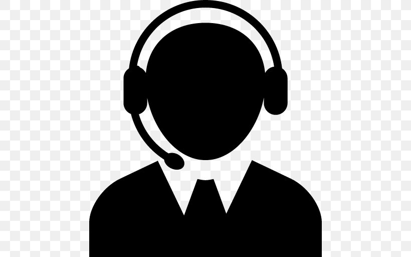 Call Centre Customer Support, PNG, 512x512px, Call Centre, Art, Audio Equipment, Blackandwhite, Call Centre Agent Download Free