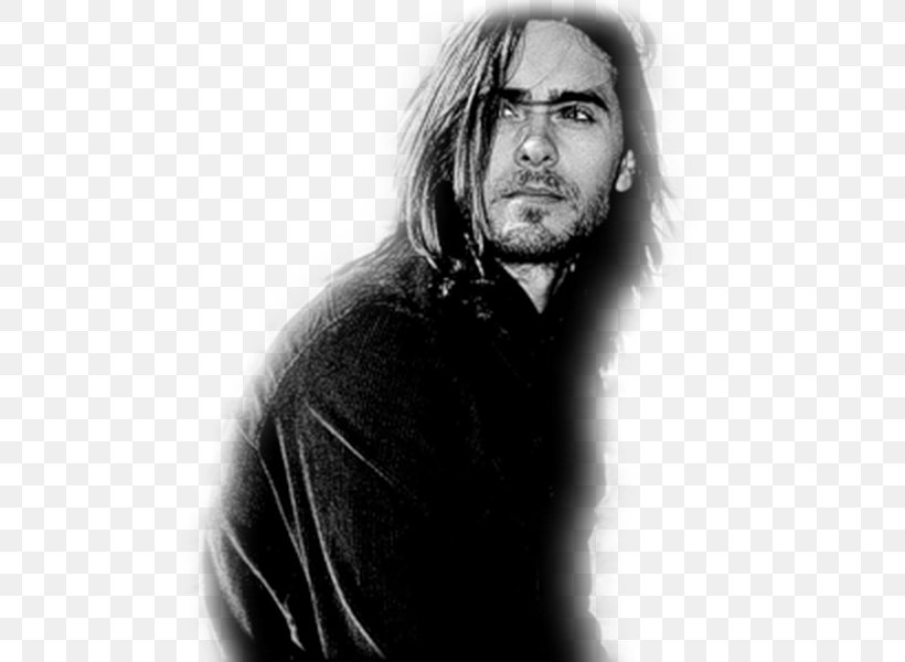 Jared Leto Photography Actor Musician, PNG, 500x600px, Jared Leto, Actor, Beard, Black And White, Chin Download Free