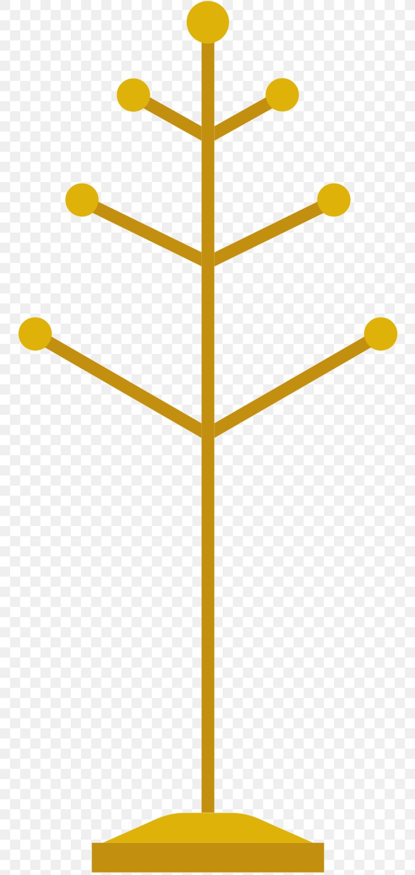 Product Design Line Angle Tree, PNG, 765x1730px, Tree, Musical Instrument Accessory, Yellow Download Free