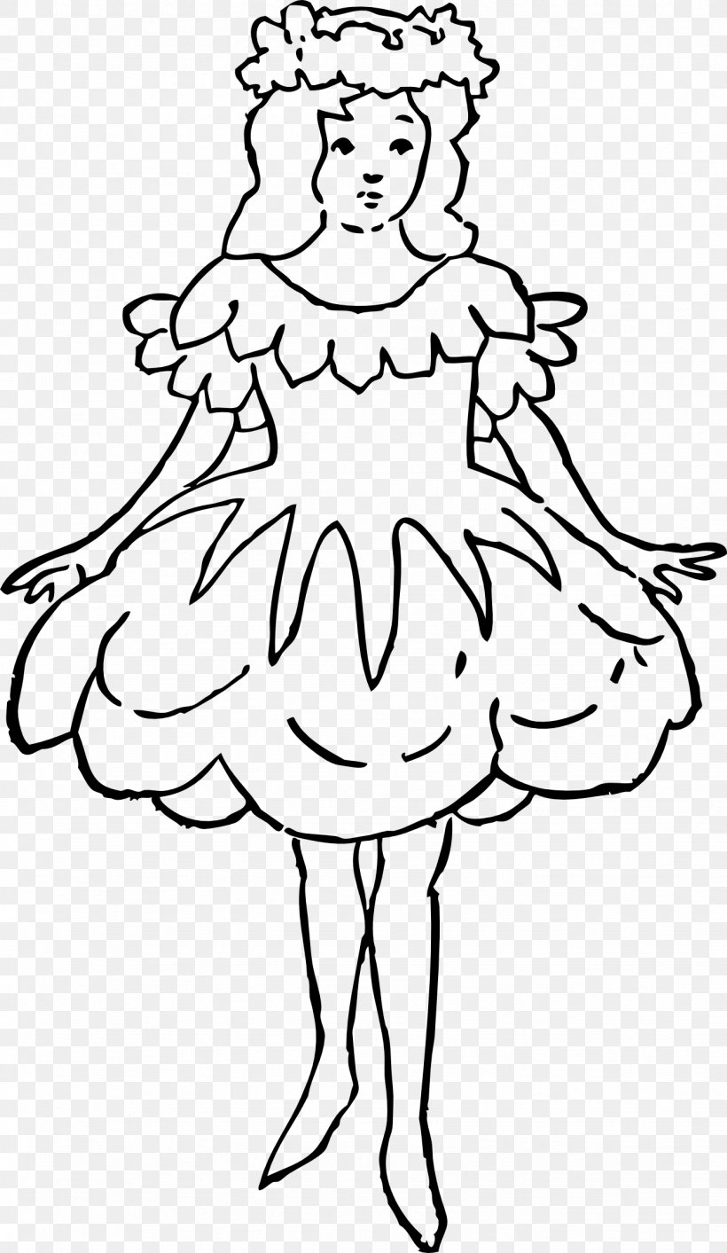 Cartoon Dress Clipart Black And White - Fashion Outfits Dresses