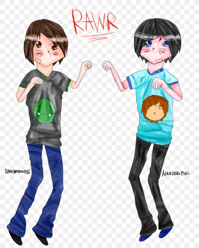 Dan And Phil T-shirt YouTuber Boy Uniform, PNG, 783x1021px, Watercolor, Cartoon, Flower, Frame, Heart Download Free