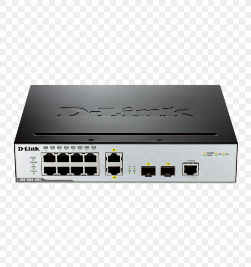 Gigabit Ethernet Network Switch D-Link DGS 3000-10TC 1000BASE-T, PNG, 900x959px, 19inch Rack, Gigabit Ethernet, Audio Receiver, Computer Network, Dlink Download Free