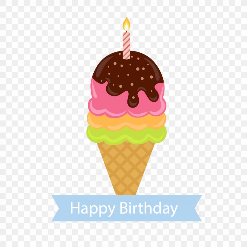 Neapolitan Ice Cream Sundae Birthday Candle, PNG, 1667x1667px, Ice Cream, Birthday, Cake, Candle, Cream Download Free
