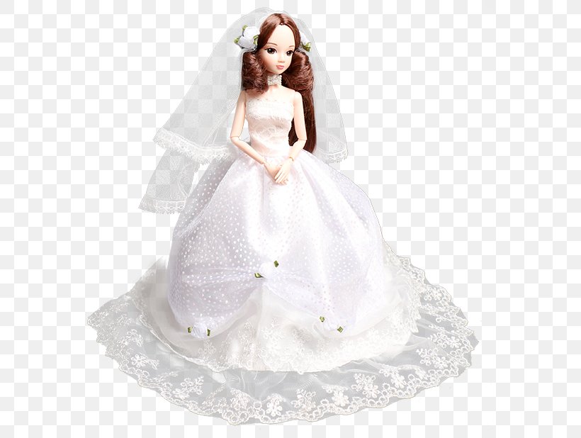Wedding Dress Bride Doll, PNG, 576x618px, Watercolor, Cartoon, Flower, Frame, Heart Download Free