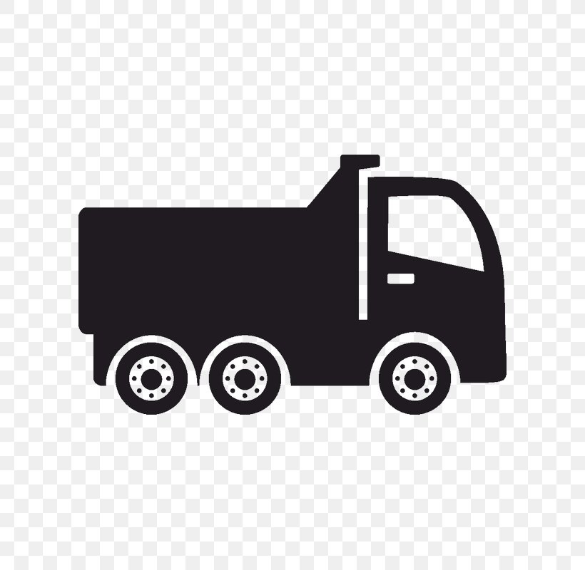 Car Dump Truck Vehicle Construction, PNG, 800x800px, Car, Automotive Design, Automotive Exterior, Black, Black And White Download Free