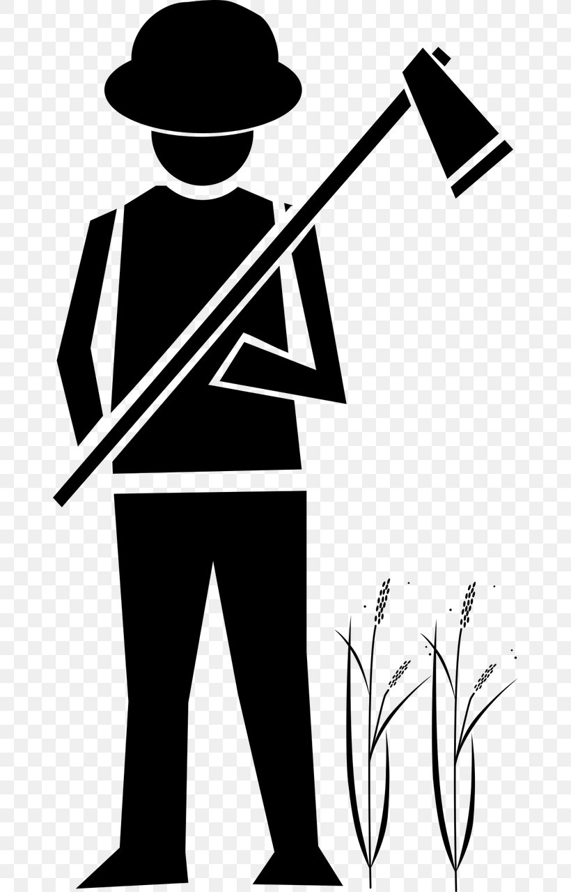 Farmer Agriculture Clip Art, PNG, 668x1280px, Farmer, Agriculture, Art, Artwork, Black And White Download Free