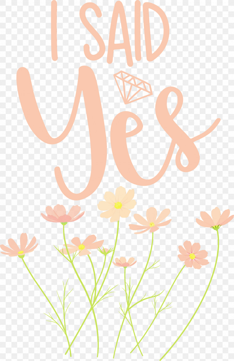 Floral Design, PNG, 1940x2999px, I Said Yes, Dinner, Floral Design, Leaf, Logo Download Free