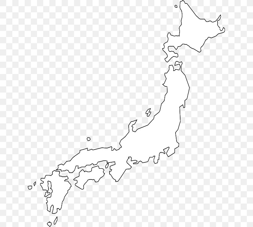 Japan Blank Map Physische Karte World Map, PNG, 639x736px, Japan, Area, Black, Black And White, Blank Map Download Free