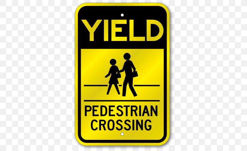 Pedestrian Crossing Traffic Sign Warning Sign, PNG, 500x500px, Pedestrian Crossing, Area, Brand, Label, Logo Download Free