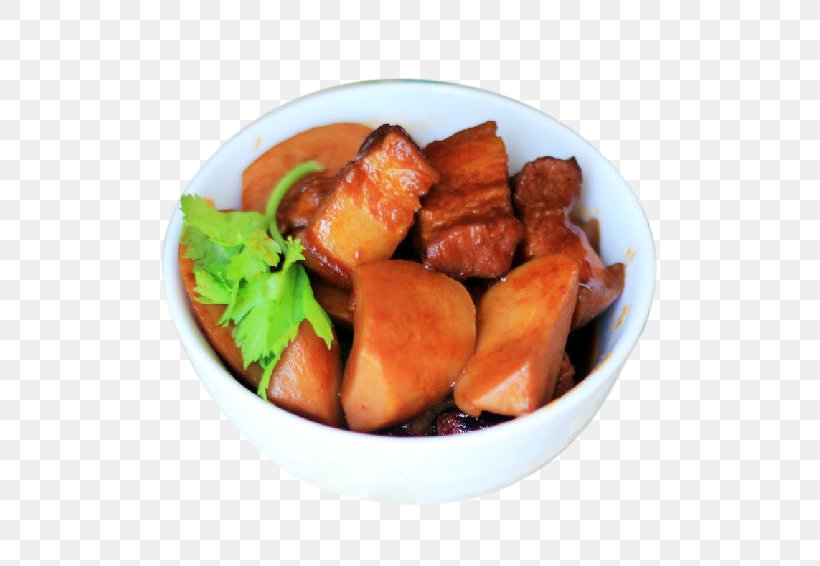 Red Braised Pork Belly Vegetarian Cuisine Korean Cuisine Chinese Cuisine Vegetable, PNG, 576x566px, Red Braised Pork Belly, Braising, Chinese Cuisine, Cuisine, Dish Download Free
