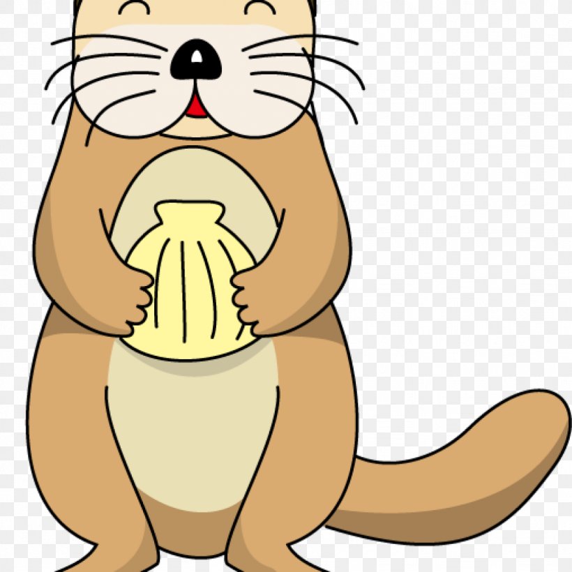 Sea Otter Clip Art Image Illustration, PNG, 1024x1024px, Otter, Art, Artwork, Beaver, Big Cats Download Free