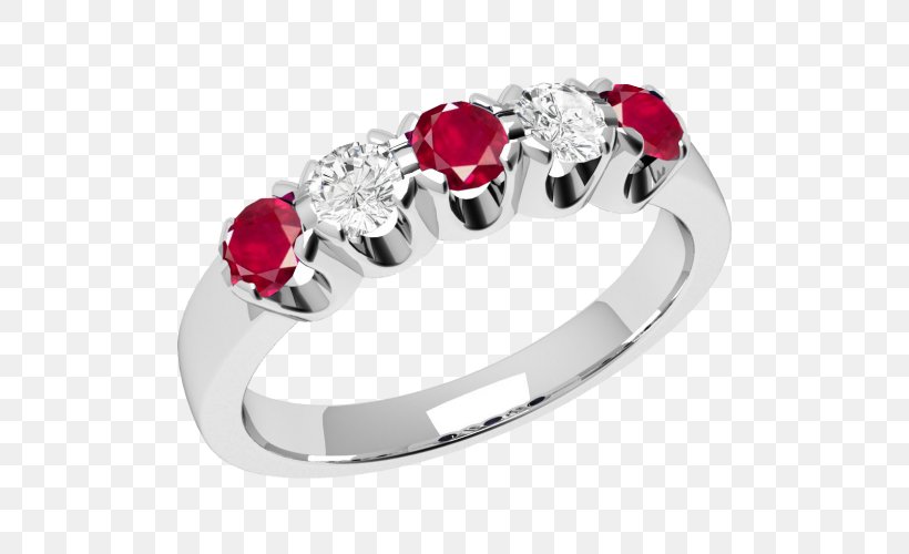 Eternity Ring Diamond Ruby Brilliant, PNG, 500x500px, Ring, Bezel, Body Jewelry, Brilliant, Diamond Download Free