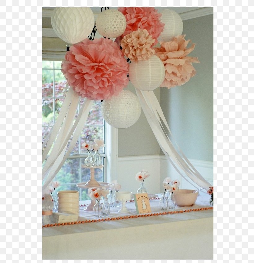 Paper Wedding Bridal Shower Pom-pom Centrepiece, PNG, 725x849px, Paper, Baby Shower, Bachelorette Party, Bridal Shower, Bride Download Free